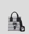 Karl Lagerfeld Ikon Striped Small Tote Bag