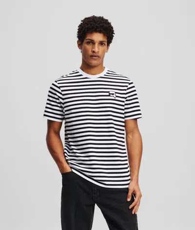 KARL LAGERFELD IKON STRIPED T-SHIRT