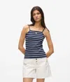 Karl Lagerfeld Striped-pattern Tank Top In Multi