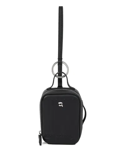 Karl Lagerfeld Ikon Suitcase Charm In Black