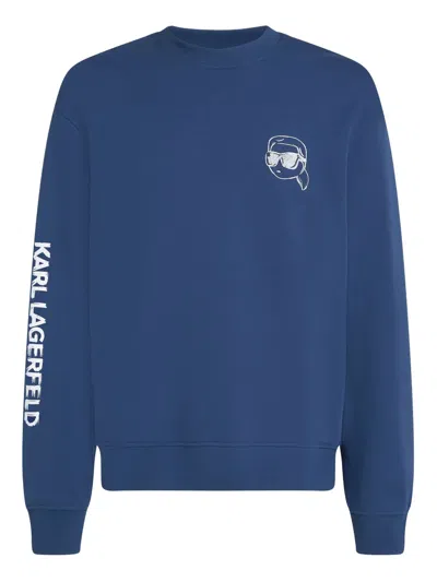 Karl Lagerfeld Ikon Sweatshirt In 蓝色