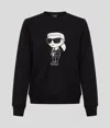 Karl Lagerfeld Ikon Sweatshirt In Black