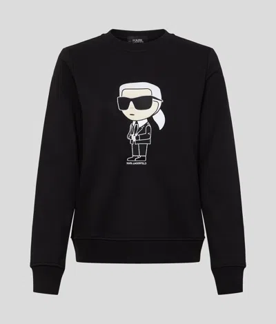 Karl Lagerfeld Ikon Sweatshirt In Black