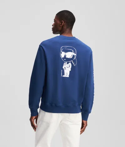 Karl Lagerfeld Ikon Sweatshirt In Blue