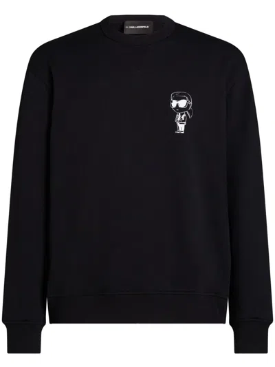 Karl Lagerfeld Ikon Sweatshirt In Black