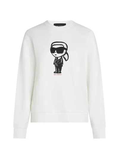 Karl Lagerfeld Ikon Sweatshirt In White