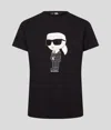 Karl Lagerfeld Graphic-print Short-sleeve T-shirt In Black