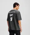 Karl Lagerfeld Ikon T-shirt In Gray