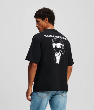 Karl Lagerfeld Ikon T-shirt In Black