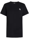 Karl Lagerfeld Ikonik 2.0 Logo-patch T-shirt In 999 Black