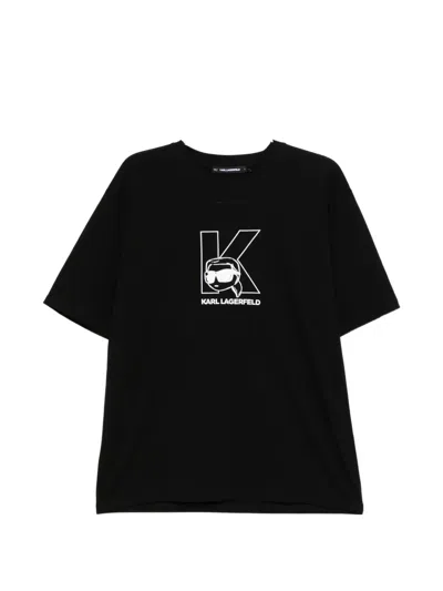 Karl Lagerfeld Ikon T-shirt In Animal Print