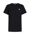 Karl Lagerfeld Ikonik 2.0 Logo-patch T-shirt In Black