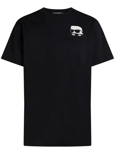 Karl Lagerfeld Ikon T-shirt In Black