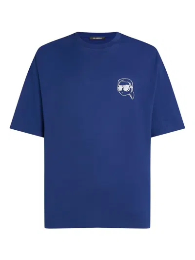 Karl Lagerfeld Ikon T-shirt In Blue