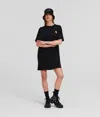Karl Lagerfeld Ikonik 2.0 Organic-cotton T-shirt In Black