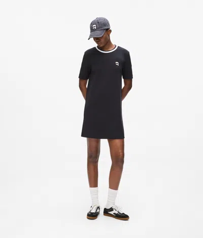 Karl Lagerfeld Ikon T-shirt Dress In Blue