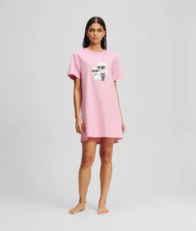 KARL LAGERFELD IKON T-SHIRT PAJAMA DRESS