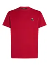 Karl Lagerfeld Ikonik Patch T-shirt In Red