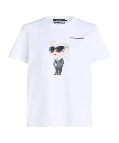 Karl Lagerfeld Ikon T-shirt In White