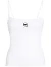 Karl Lagerfeld Ikon Tank Top In 白色
