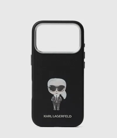 Karl Lagerfeld Ikon Technical Leather Iphone 17 Pro Case