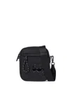 Karl Lagerfeld Ikon Tonal-print Crossbody Bag In Black