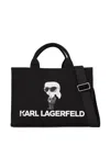 Karl Lagerfeld Ikon Tote Bag In Black
