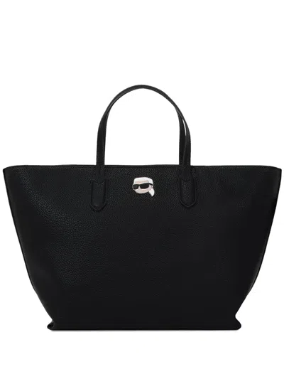 Karl Lagerfeld Ikon Tote Bag In Black