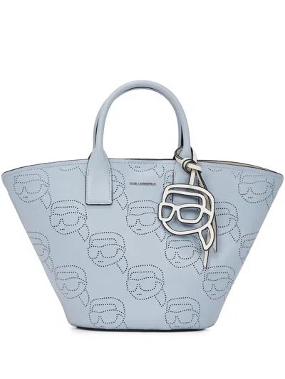 Karl Lagerfeld Ikon Tote Bag In Blue