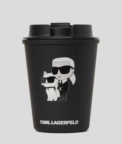 Karl Lagerfeld Ikon Travel Cup In Black