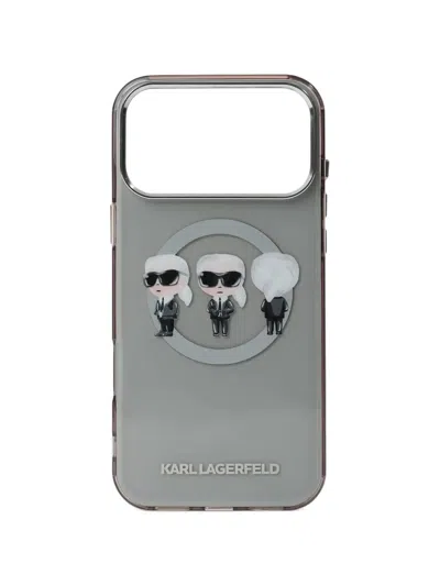 Karl Lagerfeld Ikon Trio Iphone 17 Pro Max Case In Orange