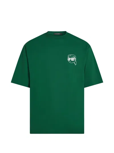 Karl Lagerfeld Ikon T-shirt In Green