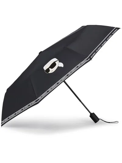 Karl Lagerfeld Ikon Umbrella In Black