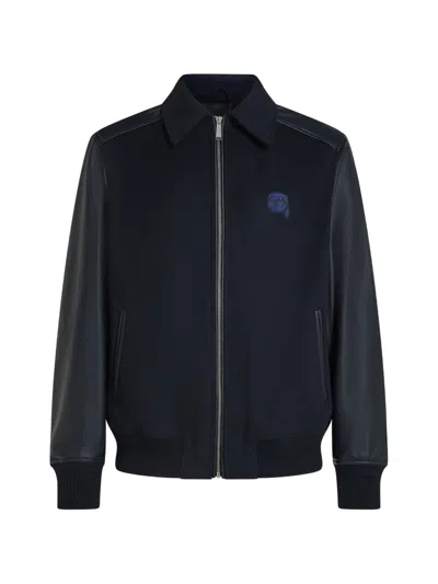Karl Lagerfeld Ikon Varsity Jacket In Multi