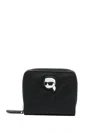 Karl Lagerfeld Ikon Zip-around Wallet In 999