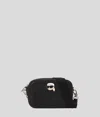 Karl Lagerfeld Ikon Genoppte Kameratasche In Black