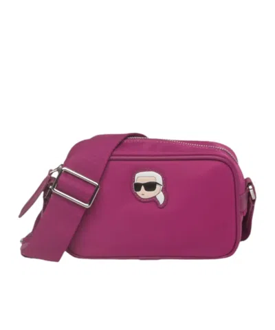Karl Lagerfeld Ikonik 2.0 Camera Bag In Pink