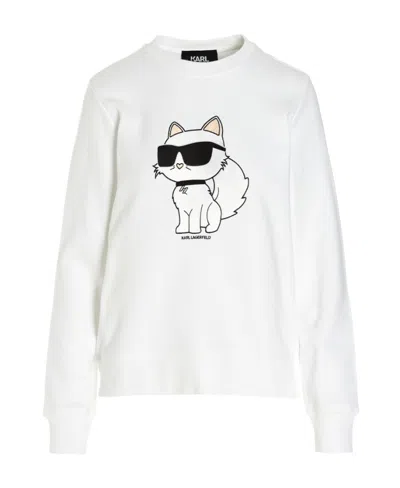 KARL LAGERFELD KARL LAGERFELD IKONIK 2.0 CHOUPETTE CREWNECK SWEATSHIRT
