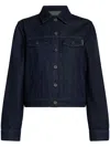 Karl Lagerfeld Ikonik 2.0 Denim Jacket In Blue