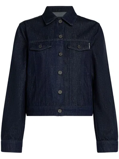 Karl Lagerfeld Ikonik 2.0 Denim Jacket In Blue