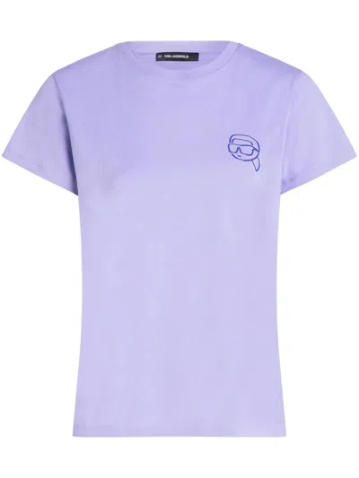 Karl Lagerfeld Ikonik 2.0 Jelly T-shirt In Purple