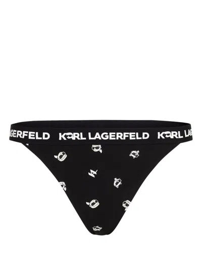 Karl Lagerfeld Ikonik 2.0 Logo-waistband Briefs In R60 Black