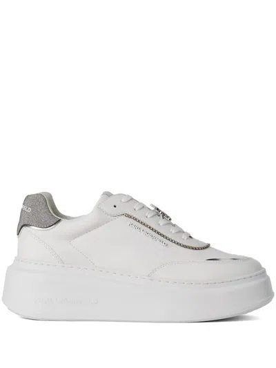 Karl Lagerfeld Ikonik Anakapri Glitter-detail Sneakers In White