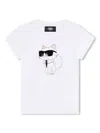 Karl Lagerfeld Choupette-print Crew-neck T-shirt In White