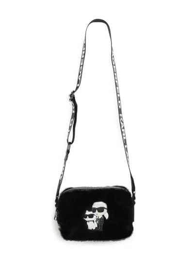 Karl Lagerfeld Kids' Ikonik Handle Bag In Black