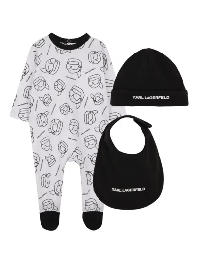 Karl Lagerfeld Ikonik Karl Babygrow Set In White