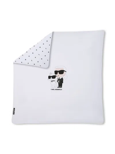 Karl Lagerfeld Ikonik Karl Blanket In White