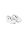 Karl Lagerfeld Ikonik Karl-cat Leather Trainers In White