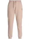 Karl Lagerfeld Ikonik Karl Cotton Track Pants In Neutrals