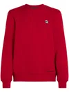 Karl Lagerfeld Ikonik Karl Organic-cotton Sweatshirt In Red